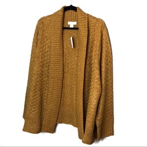 CJ Banks Gold Cardigan Sweater